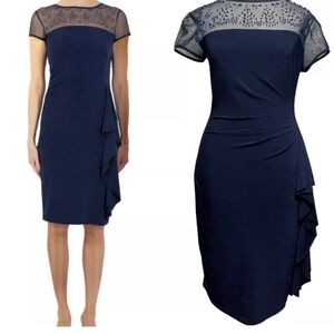 Joseph Ribkoff navy blue dress